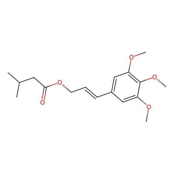 2D Structure of 3',4',5'-Trimethoxycinnamylisovalerate