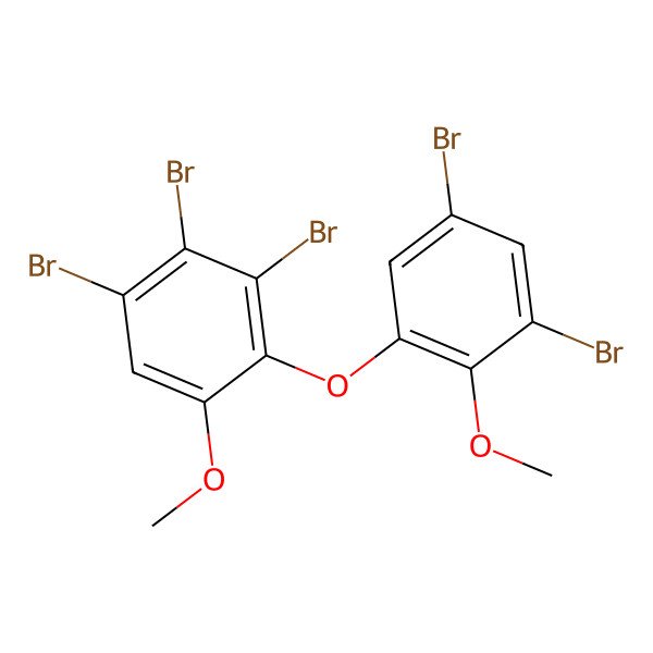 2D Structure of 1,2,3-Tribromo-4-(3,5-dibromo-2-methoxyphenoxy)-5-methoxybenzene 2D Structure of 1,2,3-Tribromo-4-(3,5-dibromo-2-methoxyphenoxy)-5-methoxybenzene