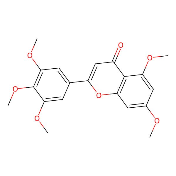 2D Structure of 3',4',5',5,7-Pentamethoxyflavone