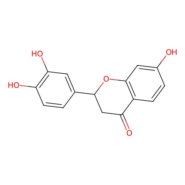 2D Structure of 3',4',7-Trihydroxyflavanone