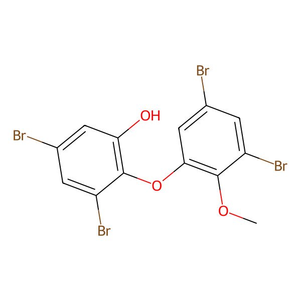 2D Structure of 3,5-Dibromo-2-(3,5-dibromo-2-methoxyphenoxy)phenol