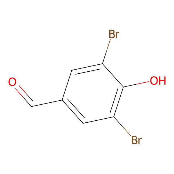 2D Structure of 3,5-Dibromo-4-hydroxybenzaldehyde