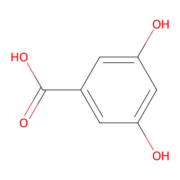 2D Structure of 3,5-Dihydroxybenzoic acid