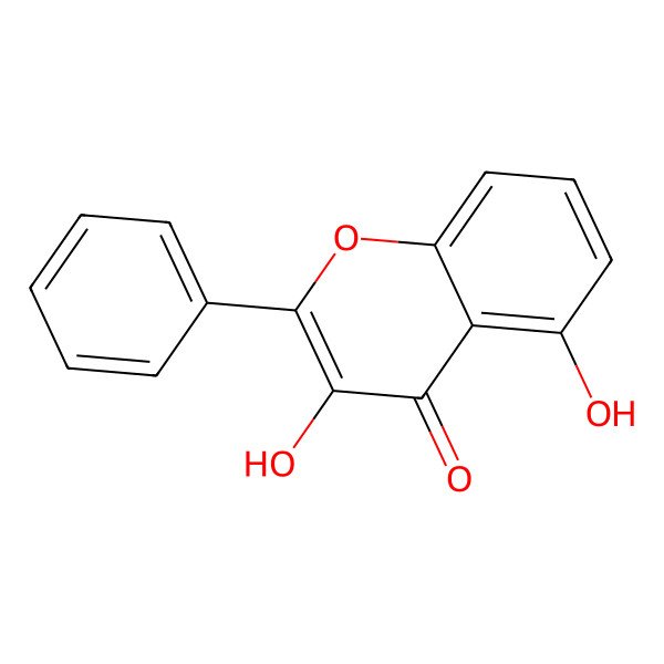 2D Structure of 3,5-Dihydroxyflavone
