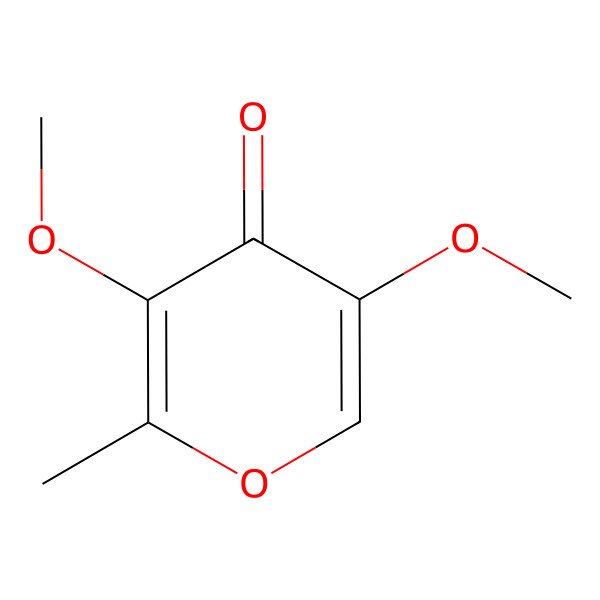 2D Structure of 3,5-Dimethoxy-2-methyl-pyran-4-one