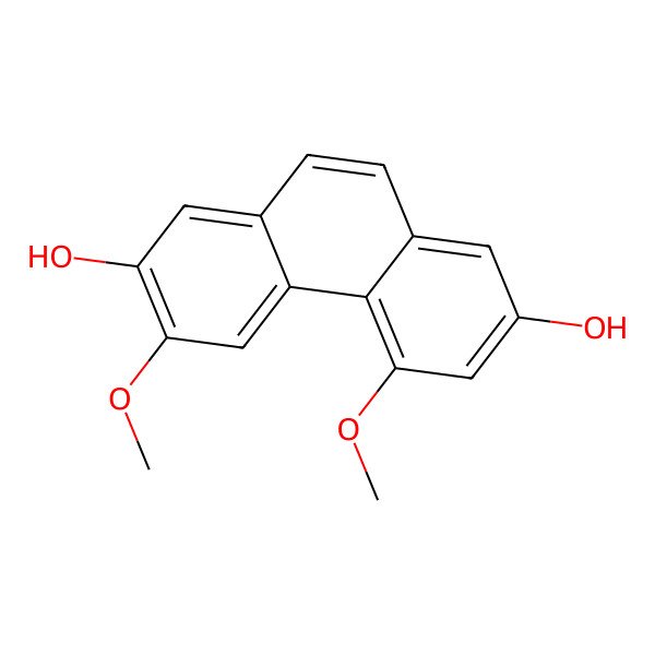 2D Structure of 3,5-Dimethoxy-2,7-phenanthrenediol 2D Structure of 3,5-Dimethoxy-2,7-phenanthrenediol