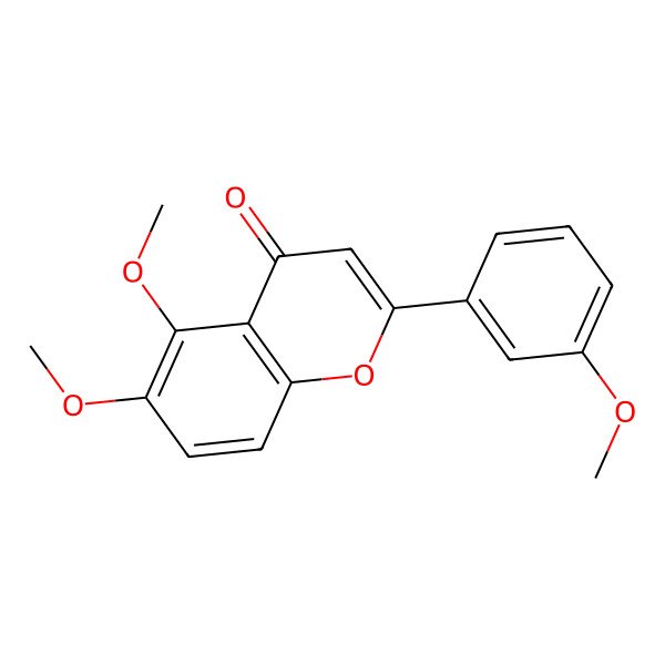 2D Structure of 3',5,6-Trimethoxyflavone