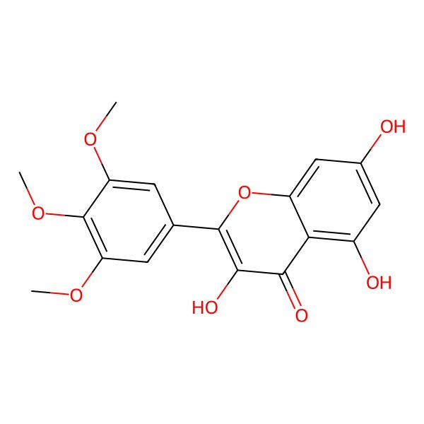 2D Structure of 3,5,7-Trihydroxy-3',4',5'-trimethoxyflavone 2D Structure of 3,5,7-Trihydroxy-3',4',5'-trimethoxyflavone