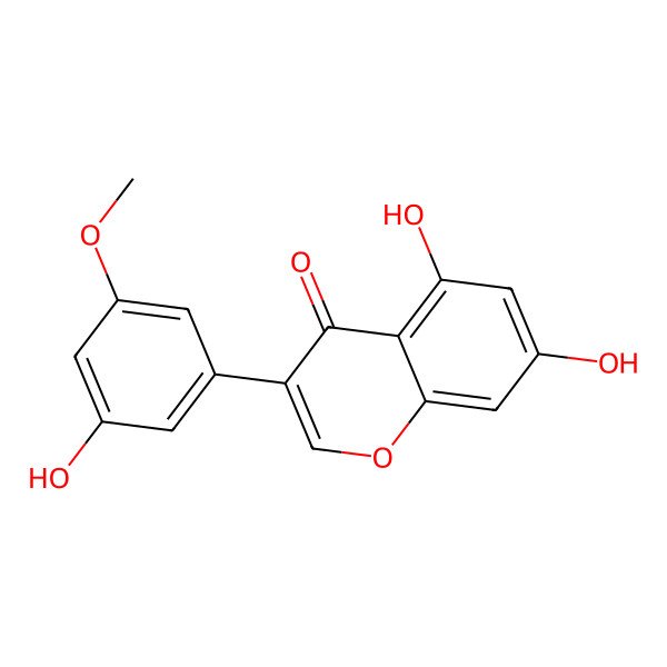2D Structure of 3',5,7-Trihydroxy-5'-methoxyisoflavone 2D Structure of 3',5,7-Trihydroxy-5'-methoxyisoflavone