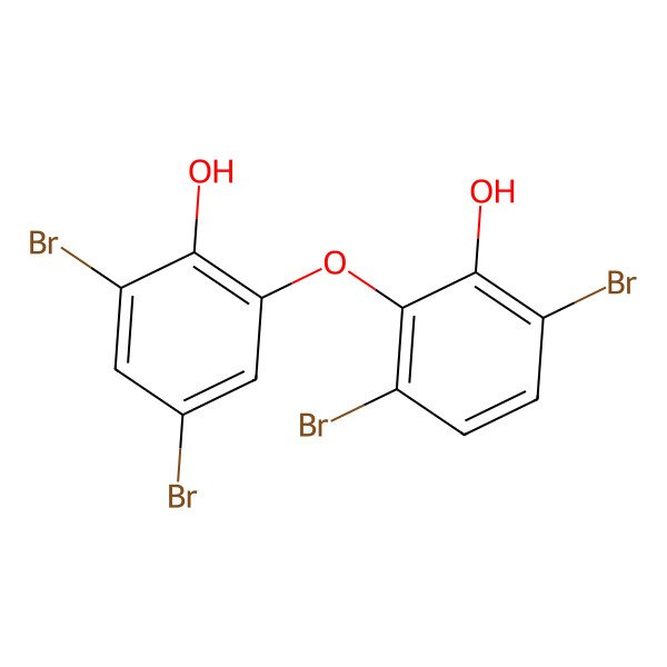 2D Structure of 3,6-Dibromo-2-(3,5-Dibromo-2-Hydroxyphenoxy)Phenol 2D Structure of 3,6-Dibromo-2-(3,5-Dibromo-2-Hydroxyphenoxy)Phenol