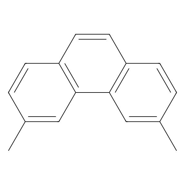 2D Structure of 3,6-Dimethylphenanthrene