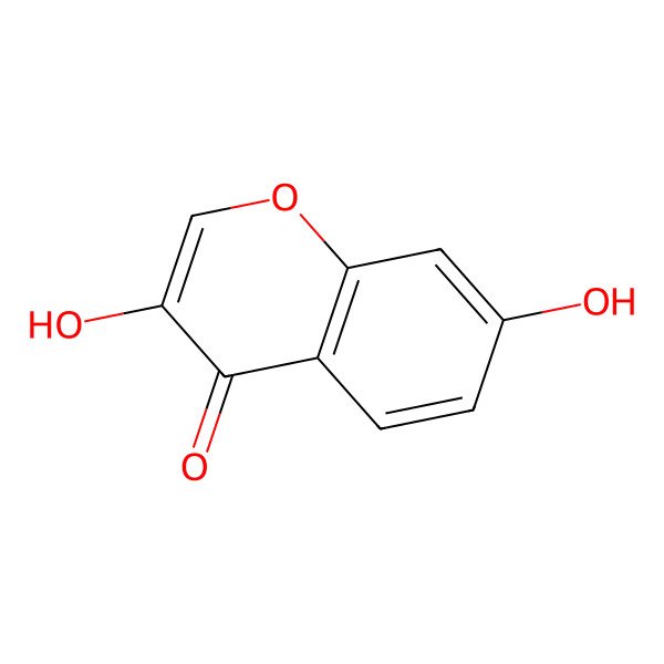 2D Structure of 3,7-Dihydroxychromen-4-one