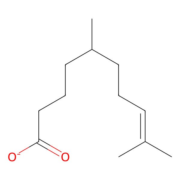 2D Structure of 3,7-Dimethyl-6-octen-1-ylacetate