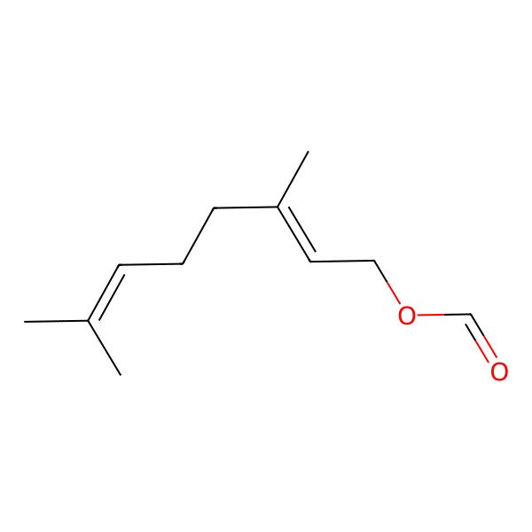 2D Structure of 3,7-Dimethylocta-2,6-dienyl formate