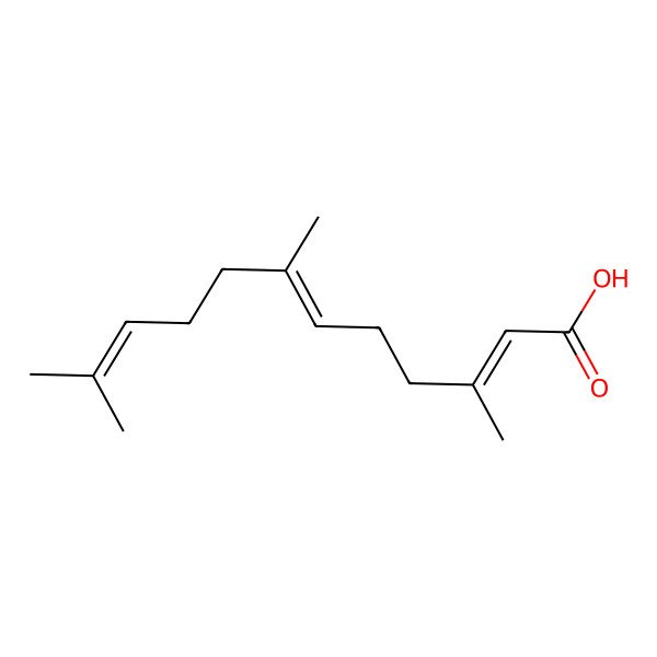 2D Structure of 3,7,11-trimethyl-(2Z,6E)-2,6,10-dodecatrienoic acid 2D Structure of 3,7,11-trimethyl-(2Z,6E)-2,6,10-dodecatrienoic acid