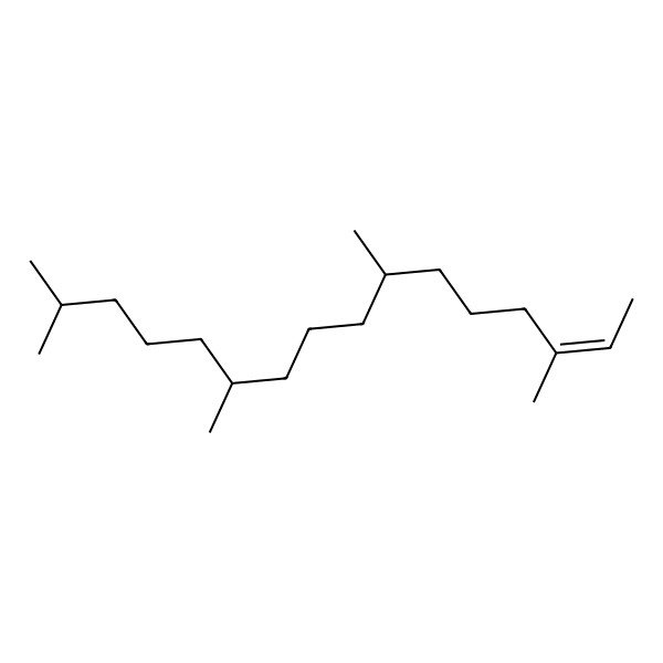 2D Structure of 3,7,11,15-Tetramethyl-2-hexadecene 2D Structure of 3,7,11,15-Tetramethyl-2-hexadecene