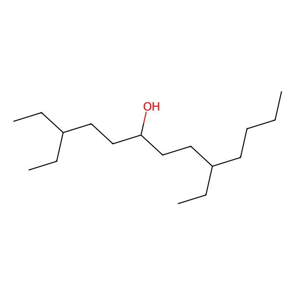 2D Structure of 3,9-Diethyl-6-tridecanol
