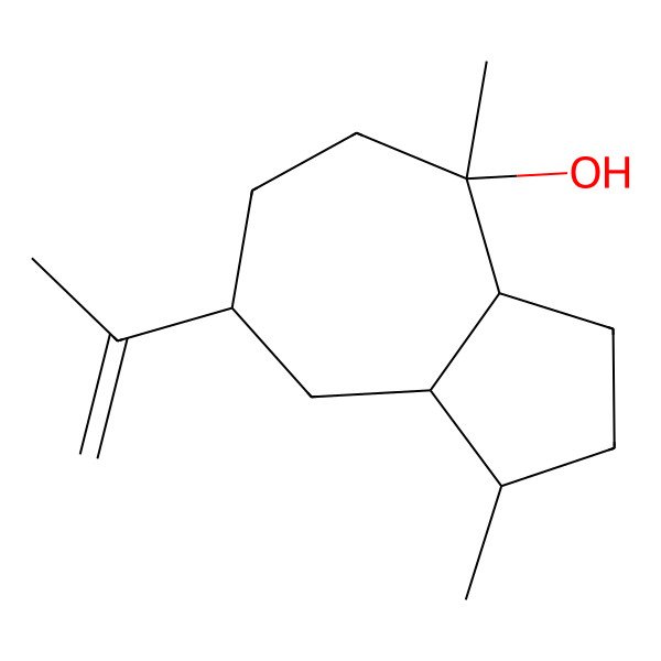2D Structure of (1R,3aR,4S,7S,8aR)-1,4-dimethyl-7-prop-1-en-2-yl-2,3,3a,5,6,7,8,8a-octahydro-1H-azulen-4-ol