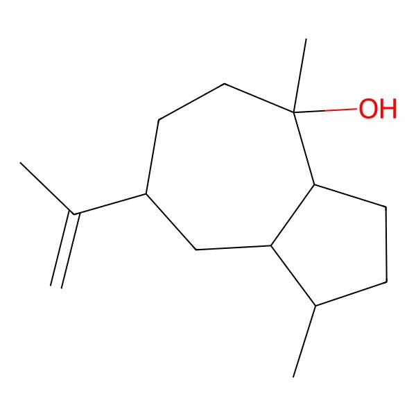 2D Structure of (3aalpha,8abeta)-Decahydro-1alpha,4-dimethyl-7beta-(1-methylvinyl)azulene-4beta-ol