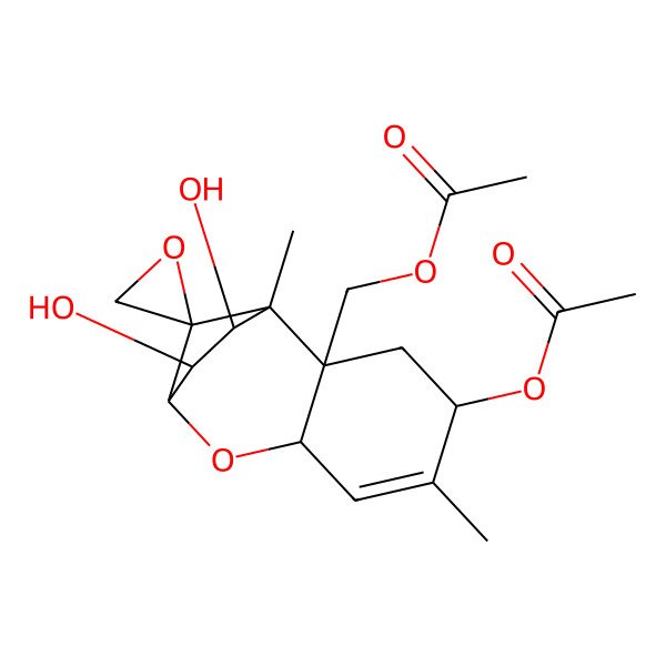 2D Structure of 3alpha,15-Diacetoxy-12,13-epoxy-trichothec-9-ene