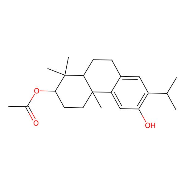 2D Structure of 3beta-Acetoxyabieta-8,11,13-triene-12-ol