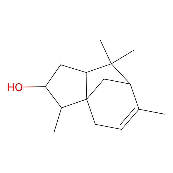 2D Structure of 3beta-Hydroxycedrene