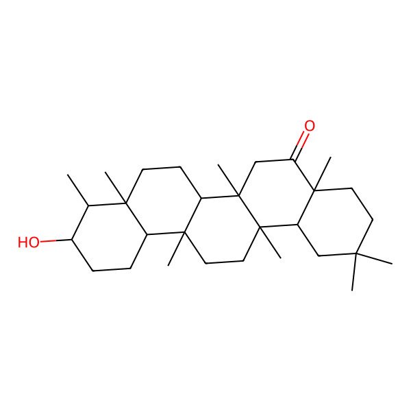 2D Structure of 3beta-Hydroxyfriedelan-16-one