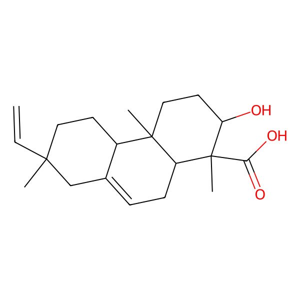 2D Structure of 3beta-Hydroxyisopimaric acid