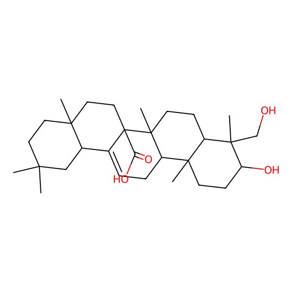 2D Structure of 3Beta,24-Dihydroxyolean-12-En-27-Oic Acid