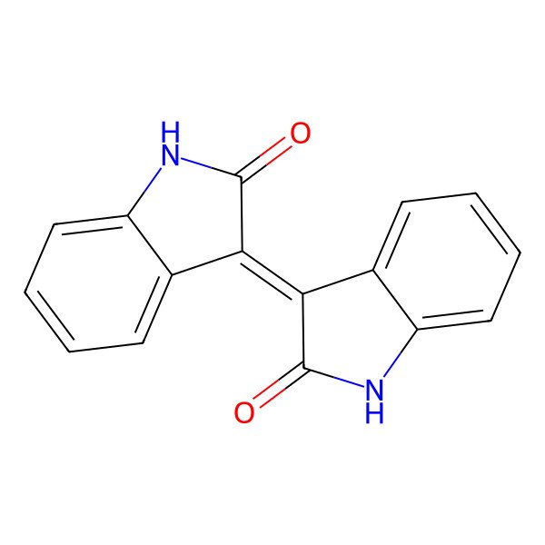 2D Structure of (3E)-3-(2-oxo-1H-indol-3-ylidene)-1H-indol-2-one