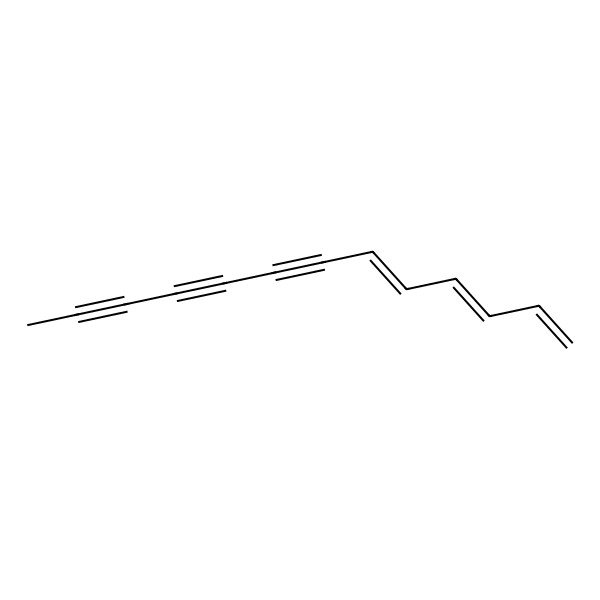 2D Structure of (3E,5Z)-1,3,5-Tridecatriene-7,9,11-triyne 2D Structure of (3E,5Z)-1,3,5-Tridecatriene-7,9,11-triyne