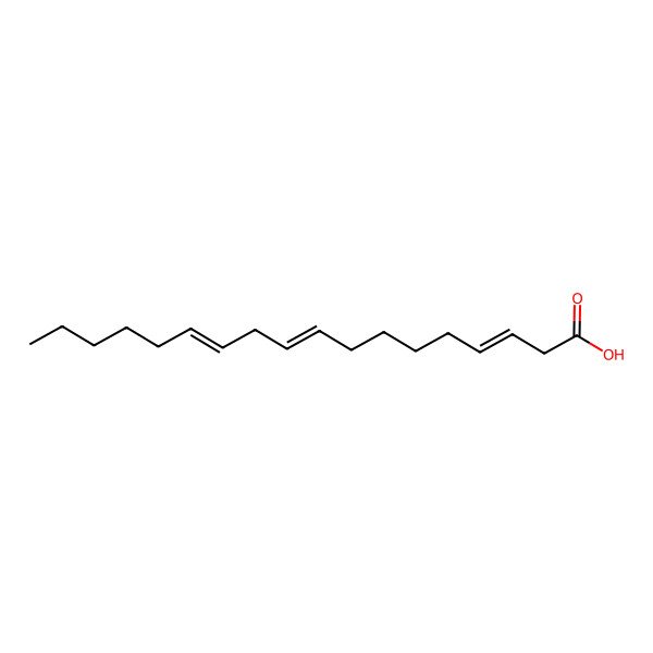 2D Structure of 3E,9Z,12Z-octadecatrienoic acid 2D Structure of 3E,9Z,12Z-octadecatrienoic acid