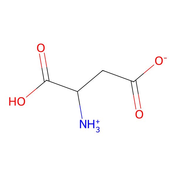 2D Structure of [3H]L-aspartic acid