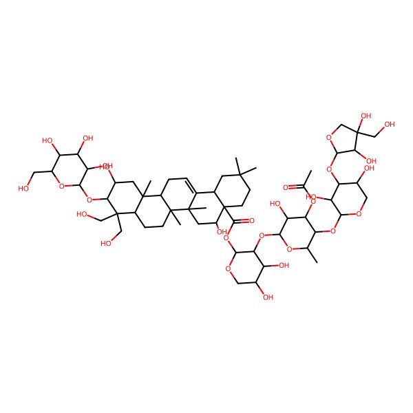 2D Structure of 3''O-acetylplatycodin D 2D Structure of 3''O-acetylplatycodin D