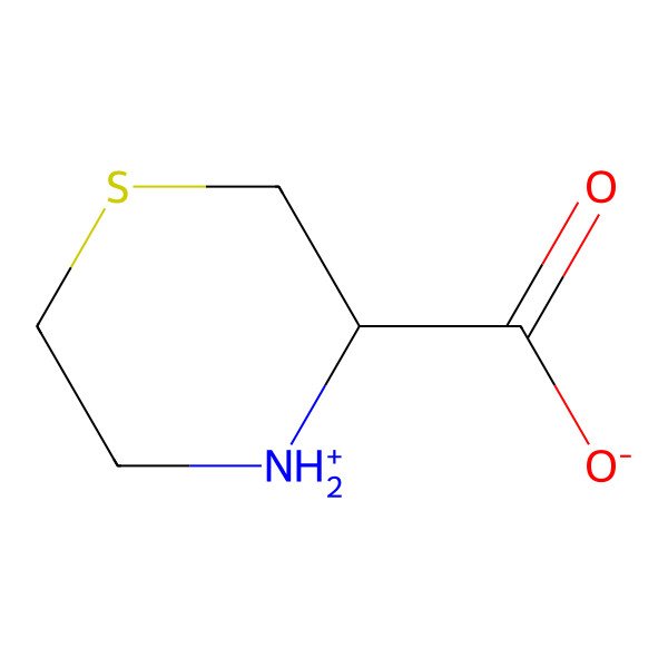 2D Structure of (3R)-1,4-thiomorpholine-3-carboxylate