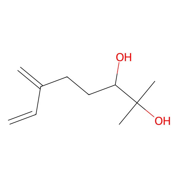 2D Structure of (3R)-2-methyl-6-methylideneoct-7-ene-2,3-diol 2D Structure of (3R)-2-methyl-6-methylideneoct-7-ene-2,3-diol