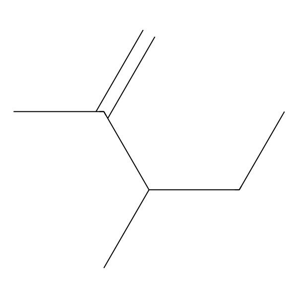 2D Structure of (3R)-2,3-dimethylpent-1-ene