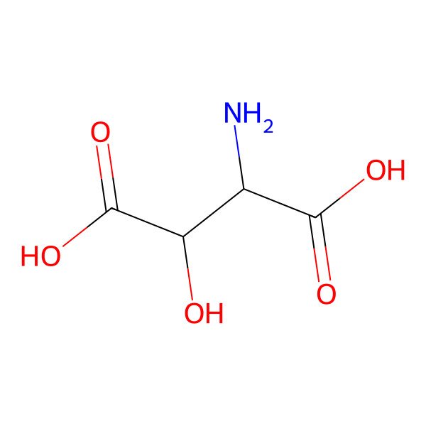2D Structure of (3R)-3-hydroxy-D-aspartic acid
