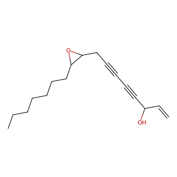 2D Structure of (3R)-8-[(2R,3S)-3-heptyloxiran-2-yl]oct-1-en-4,6-diyn-3-ol