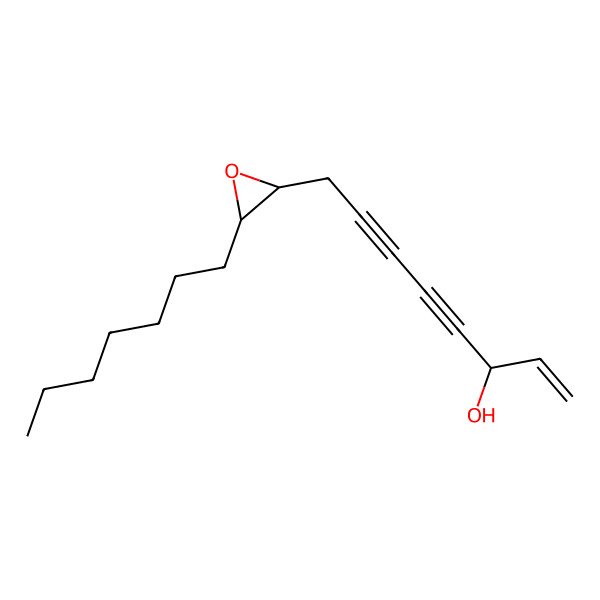 2D Structure of (3r)-8-[(2r,3s)-3-Heptyloxiran-2-yl]oct-1-ene-4,6-diyn-3-ol