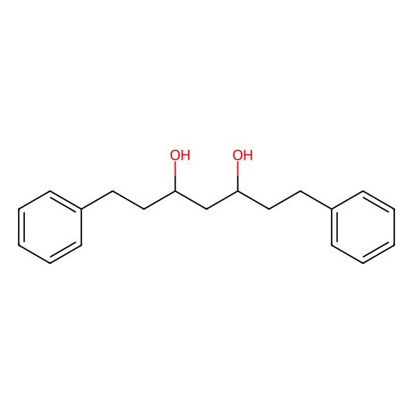 2D Structure of (3R,5R)-1,7-Diphenylheptane-3,5-Diol