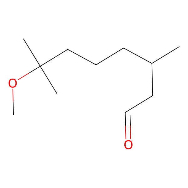 2D Structure of (3S)-7-methoxy-3,7-dimethyloctanal