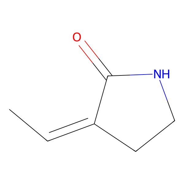 2D Structure of (3Z)-3-ethylidenepyrrolidin-2-one