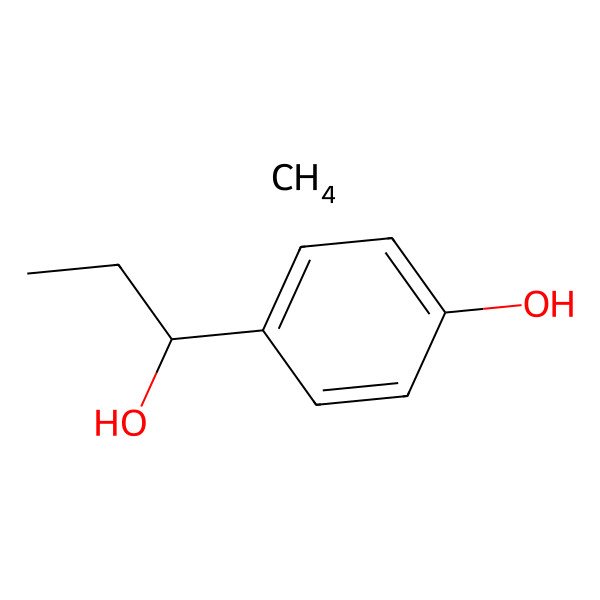 2D Structure of 4-(1-Hydroxypropyl)phenol;methane