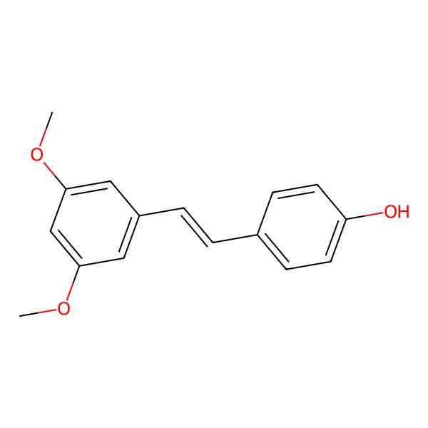 2D Structure of 4-[2-(3,5-Dimethoxyphenyl)ethenyl]phenol