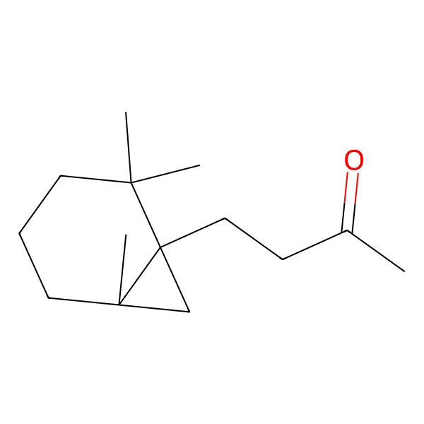 2D Structure of 4-(2,2,6-Trimethyl-bicyclo[4.1.0]hept-1-yl)-butan-2-one