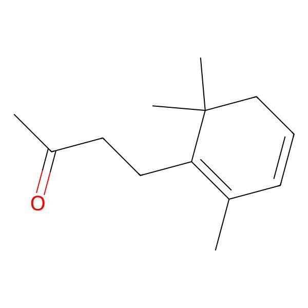 2D Structure of 4-(2,6,6-Trimethyl-1,3-cyclohexadien-1-yl)-2-butanone 2D Structure of 4-(2,6,6-Trimethyl-1,3-cyclohexadien-1-yl)-2-butanone