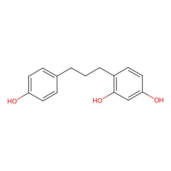 2D Structure of 4-[3-(4-Hydroxyphenyl)propyl]resorcinol