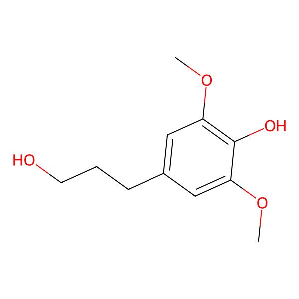 2D Structure of 4-(3-Hydroxypropyl)-2,6-dimethoxyphenol