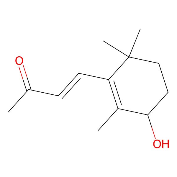 2D Structure of 4-[(3S)-2,6,6-Trimethyl-3-hydroxy-1-cyclohexen-1-yl]-3-buten-2-one